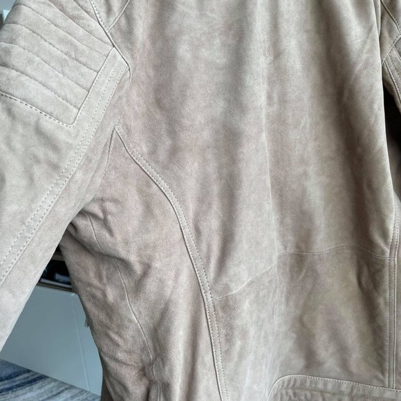 Reiss Suede Racer / Bomber Jacket - Picture 8 of 12